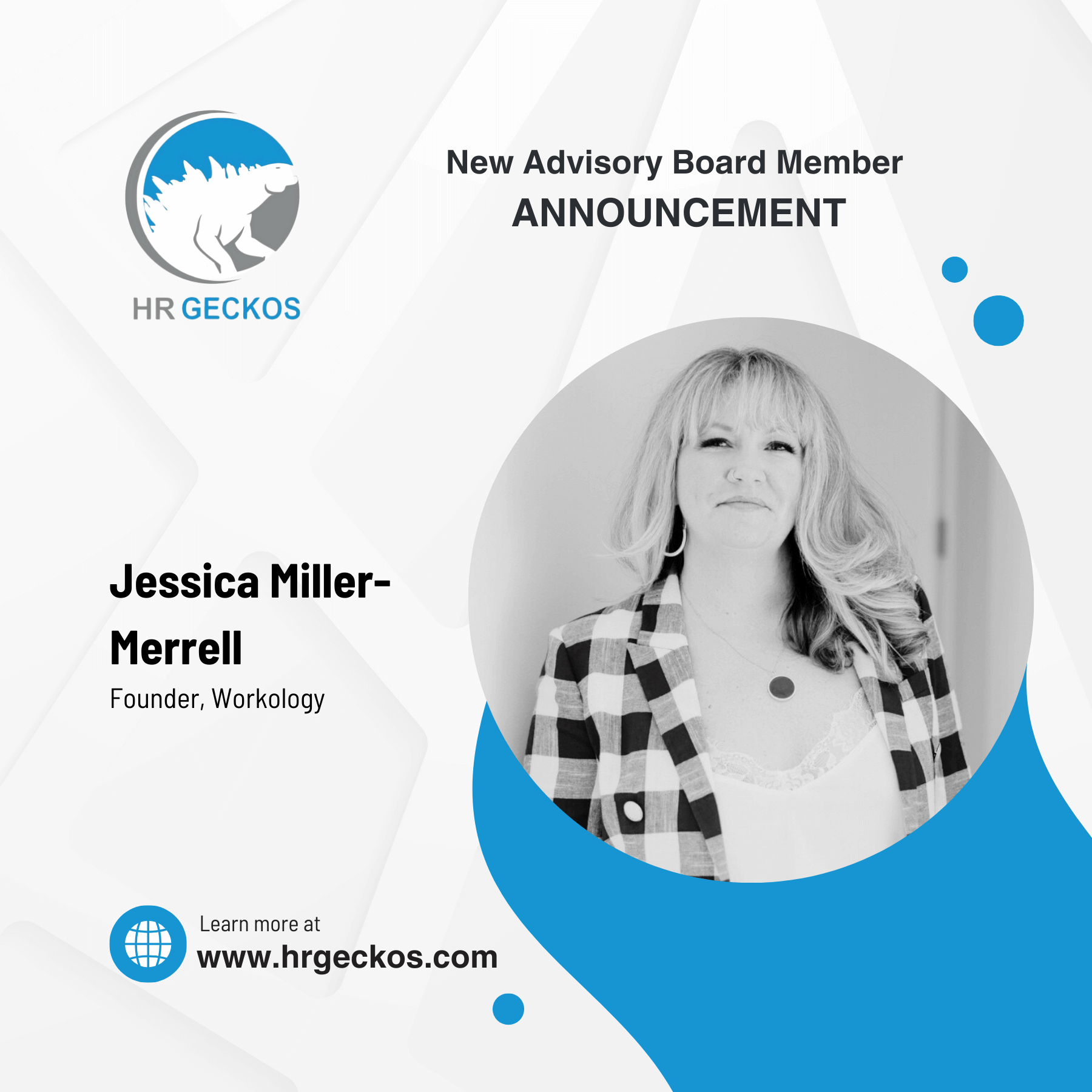 Jessica Miller-Merrell, HR Geckos advisory board member