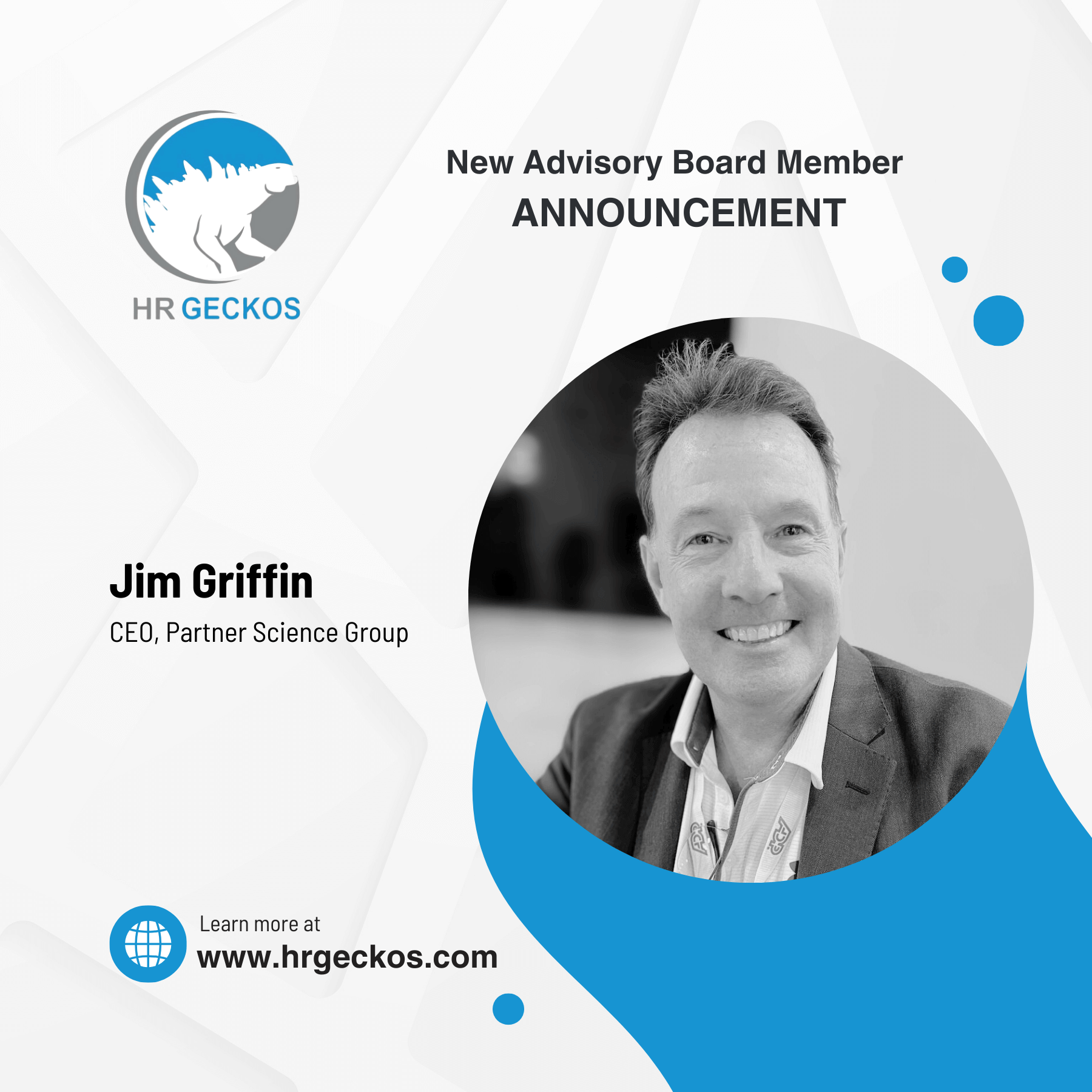 Jim Griffin, HR Geckos advisory board member