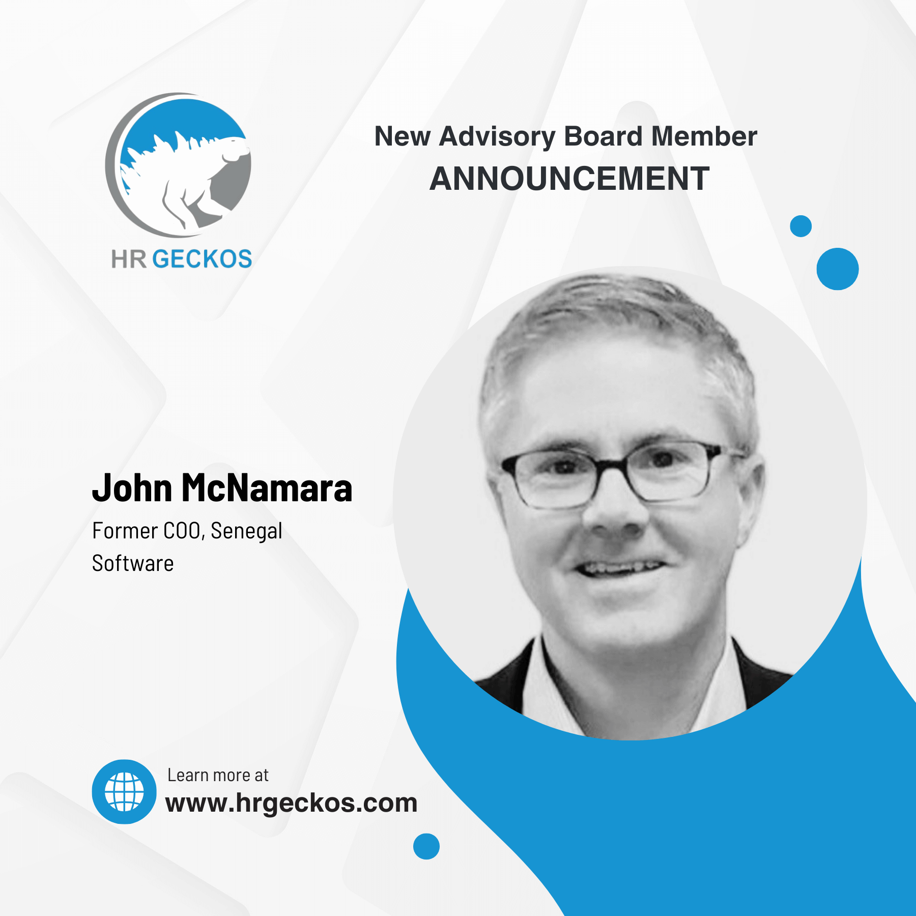 John McNamara, HR Geckos advisory board member